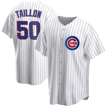 White Replica Jameson Taillon Youth Chicago Cubs Home Jersey