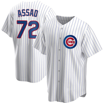 White Replica Javier Assad Youth Chicago Cubs Home Jersey