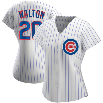 White Replica Jerome Walton Women's Chicago Cubs Home Jersey