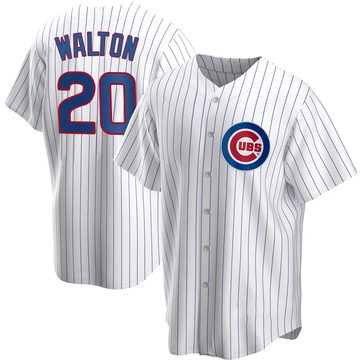 White Replica Jerome Walton Youth Chicago Cubs Home Jersey
