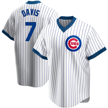 White Replica Jody Davis Men's Chicago Cubs Home Cooperstown Collection Jersey