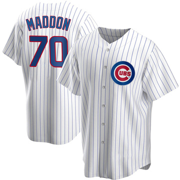 White Replica Joe Maddon Youth Chicago Cubs Home Jersey