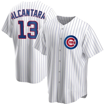 White Replica Kevin Alcantara Men's Chicago Cubs Home Jersey