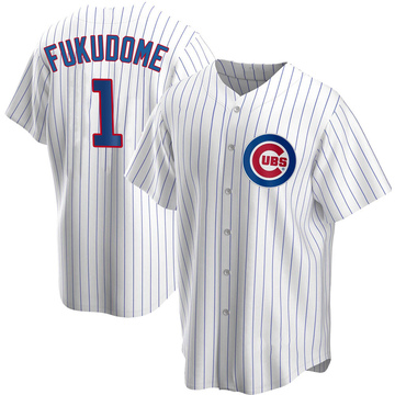White Replica Kosuke Fukudome Youth Chicago Cubs Home Jersey