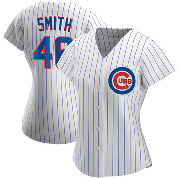 White Replica Lee Smith Women's Chicago Cubs Home Jersey