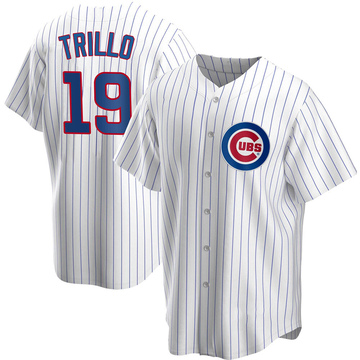 White Replica Manny Trillo Youth Chicago Cubs Home Jersey