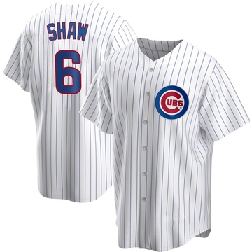 White Replica Matt Shaw Men's Chicago Cubs Home Jersey