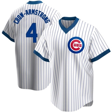 White Replica Pete Crow-Armstrong Youth Chicago Cubs Home Cooperstown Collection Jersey