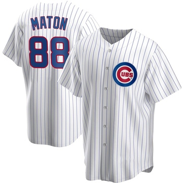 White Replica Phil Maton Youth Chicago Cubs Home Jersey