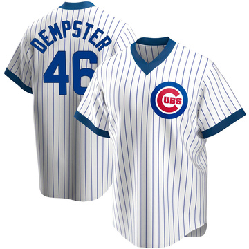 White Replica Ryan Dempster Men's Chicago Cubs Home Cooperstown Collection Jersey