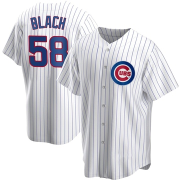 White Replica Ty Blach Youth Chicago Cubs Home Jersey